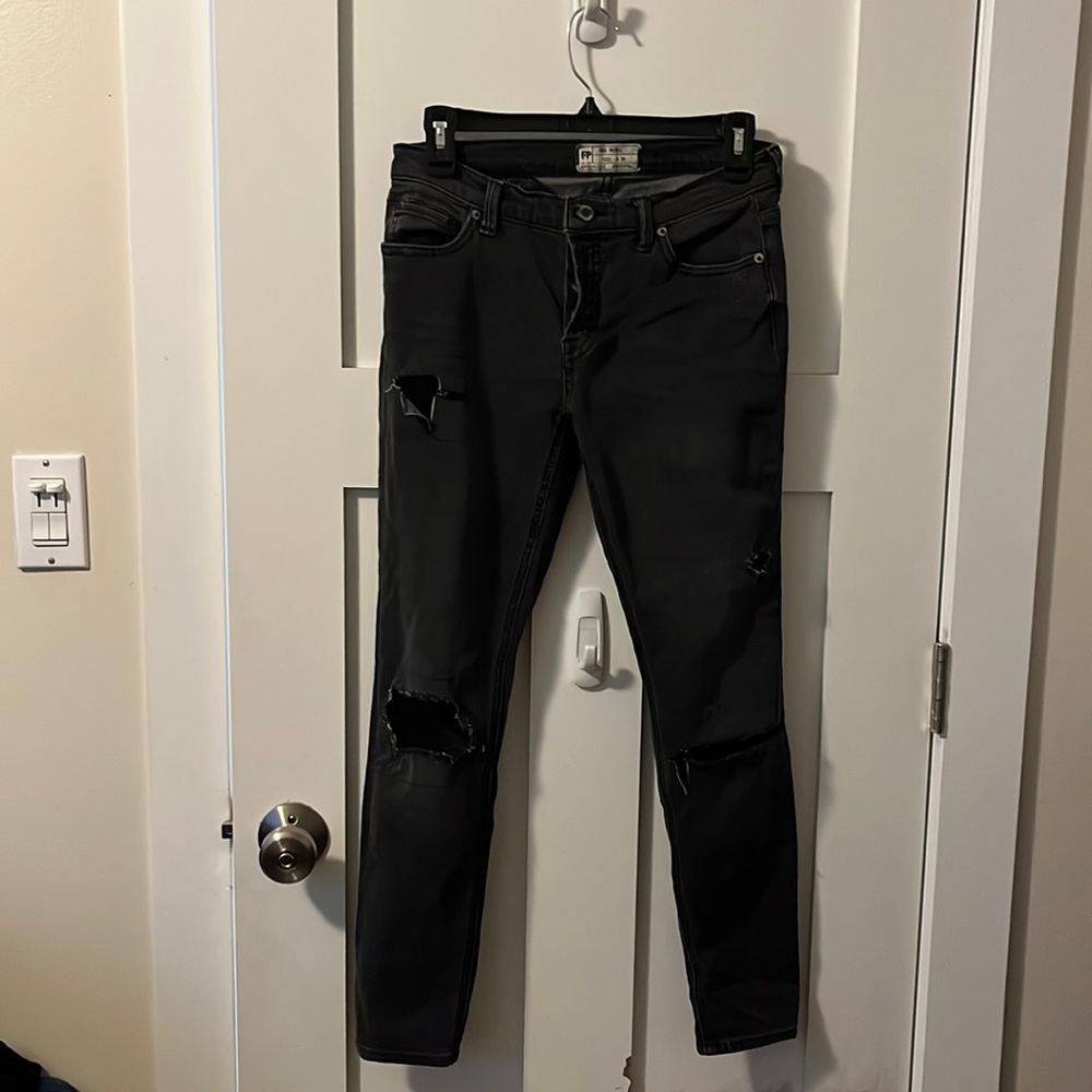 Free People Skinny black jeans size 26